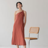 Twist and Turn Toga Dress