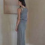 Cloud Cutaway Tank in Heather Grey - Esse-XS--