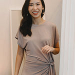 Cloud Dress with Side Tie in Blush - Esse-XXS--