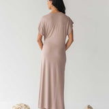 Cloud Dress with Side Tie in Blush - Esse-XXS--