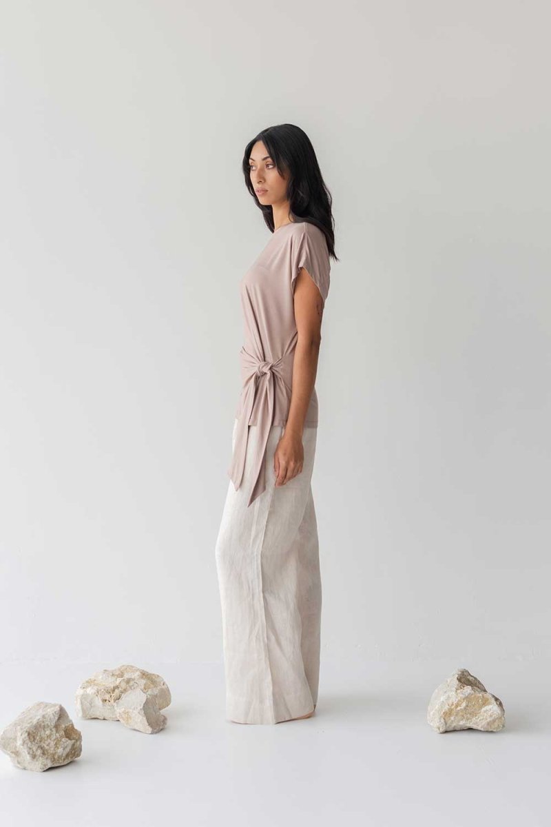 Cloud Top with Side Tie - Esse-Blush-XXS-