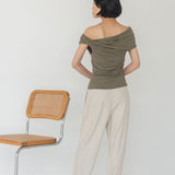Cloud Twist Top - Esse - Heather Grey - XXS -