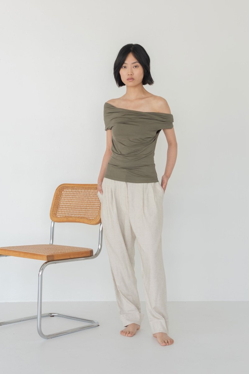 Cloud Twist Top - Esse - Heather Grey - XXS -