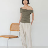 Cloud Twist Top - Esse - Heather Grey - XXS -