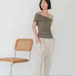 Cloud Twist Top - Esse - Olive - XXS -