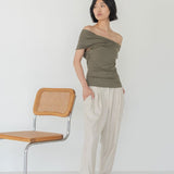 Cloud Twist Top - Esse - Olive - XXS -