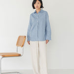Cocoon Shirt in Dark Denim - Esse - XS -