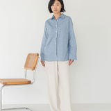 Cocoon Shirt in Dark Denim - Esse - XS -