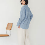Cocoon Shirt in Dark Denim - Esse - XS -