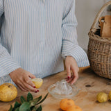 Cocoon Shirt in Stripes - Esse-Sky Blue-XS-