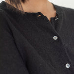 Cropped Cardigan in Boucle in Black - Esse - S -