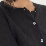 Cropped Cardigan in Boucle in Black - Esse - S -