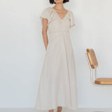 Flourish Dress - Esse - Chalk - XXS -