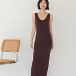 Knit Bateau Neckline Dress - Esse - Warm Sand - XS -