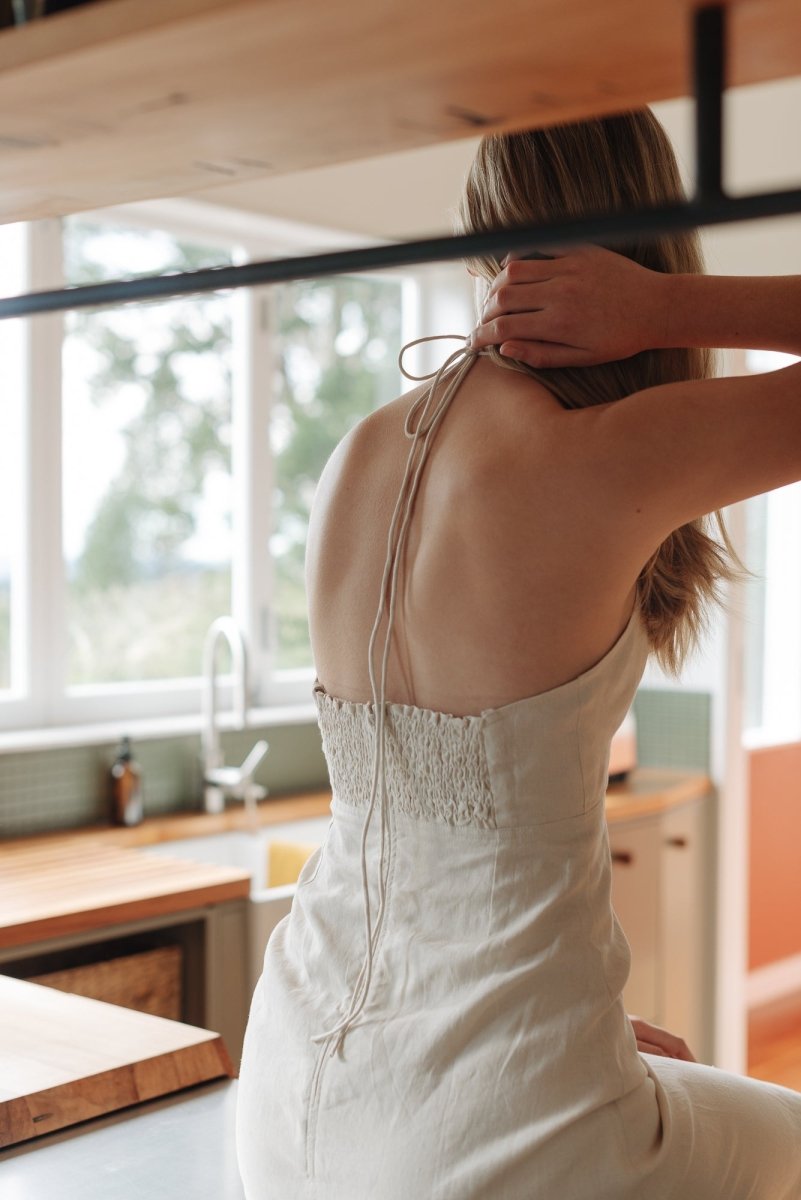 Linen Multi - Way Dress - Esse - Chalk - XXS -