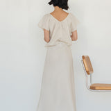 Linen Slip Skirt