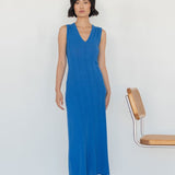 Maxi Dress with Darts - Esse - Mocha - S -