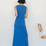 Maxi Dress with Darts - Esse - Mocha - S -