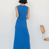 Maxi Dress with Darts - Esse - Mocha - S -