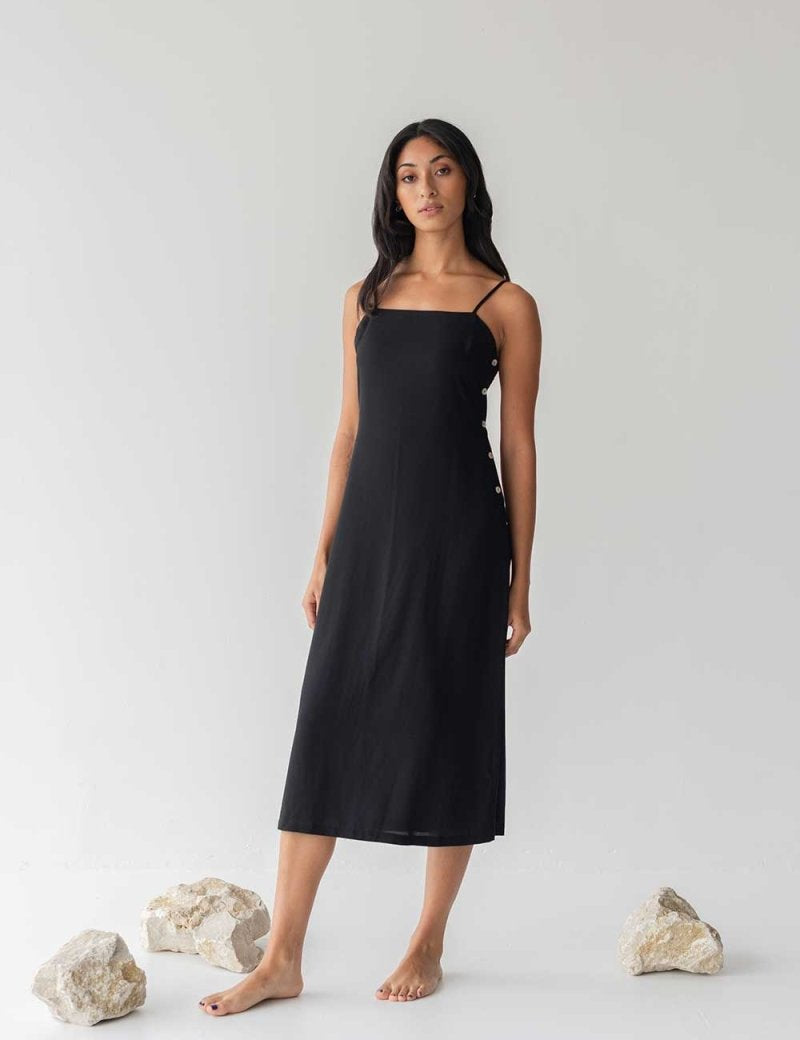 Open Back Dress - Esse-Mocha-XS (Backorder)-