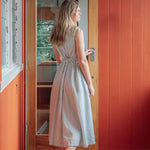 Organic Cotton Maxi Dress in Stripes - Coming Soon - Esse - Verdant Green - XXS -