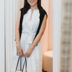 Organic Cotton Maxi Dress in White Denim - Esse - White Denim - XS -