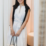 Organic Cotton Maxi Dress in White Denim - Esse - White Denim - XS -