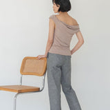 Relaxed Drawstring Capri in Dark Denim - Esse - XXS -