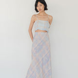 Slip Skirt - Watercolour Plaid