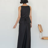 Tailored Waistcoat in Linen - Esse - Chalk - XXS -