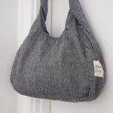 Twist and Turn Mini Denim Hobo Bag - Esse - Dark Denim -