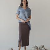 Cloud Pencil Skirt - Esse-Nautical Blue-XXS (MTO)-None/ Option 1