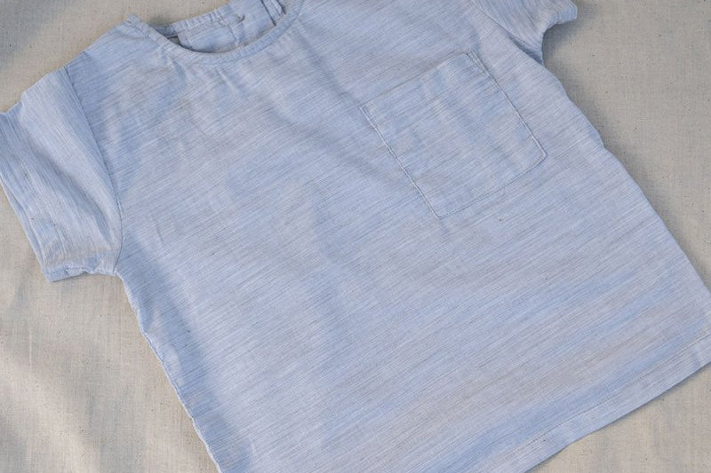 for Pēpi Boxy Shirt - Esse-Glacier Grey-3-6 M-