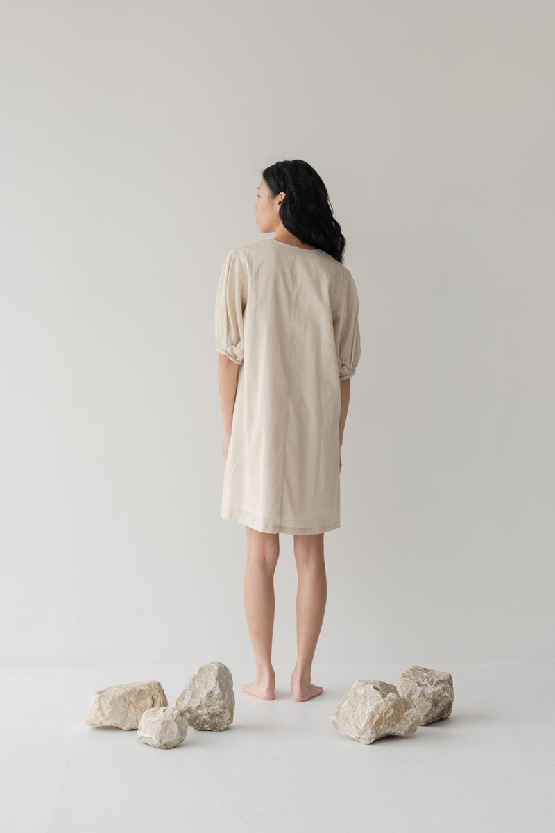 Modern Gypsy Trapeze Dress - Esse-Bone White-XXS (MTO)-None/ Option 1