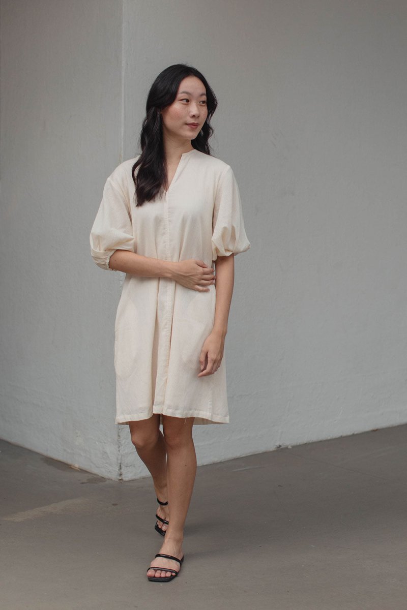 Modern Gypsy Trapeze Dress - Esse-Natural-XXS (MTO)-None/ Option 1