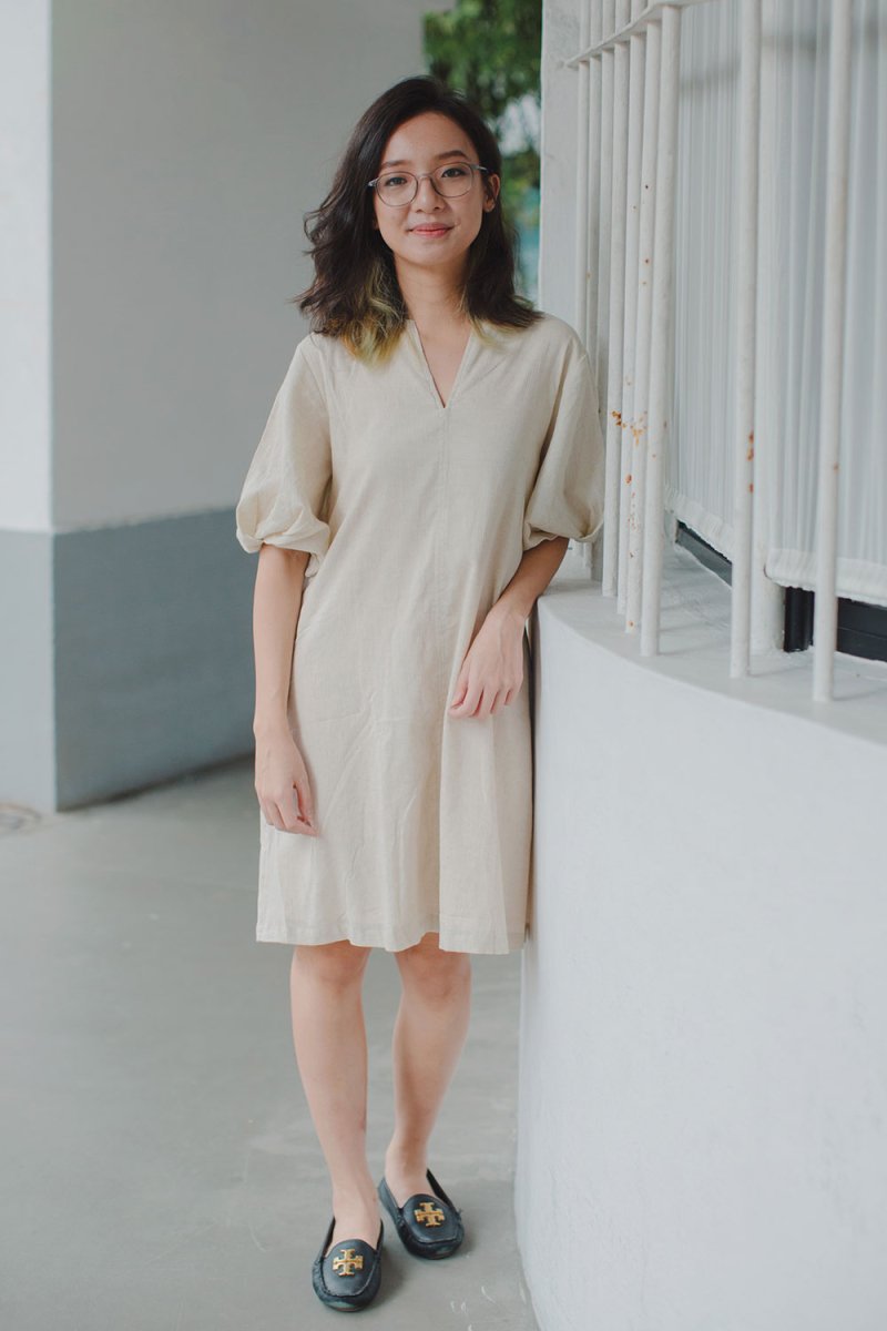 Modern Gypsy Trapeze Dress - Esse-Natural-XXS (MTO)-None/ Option 1