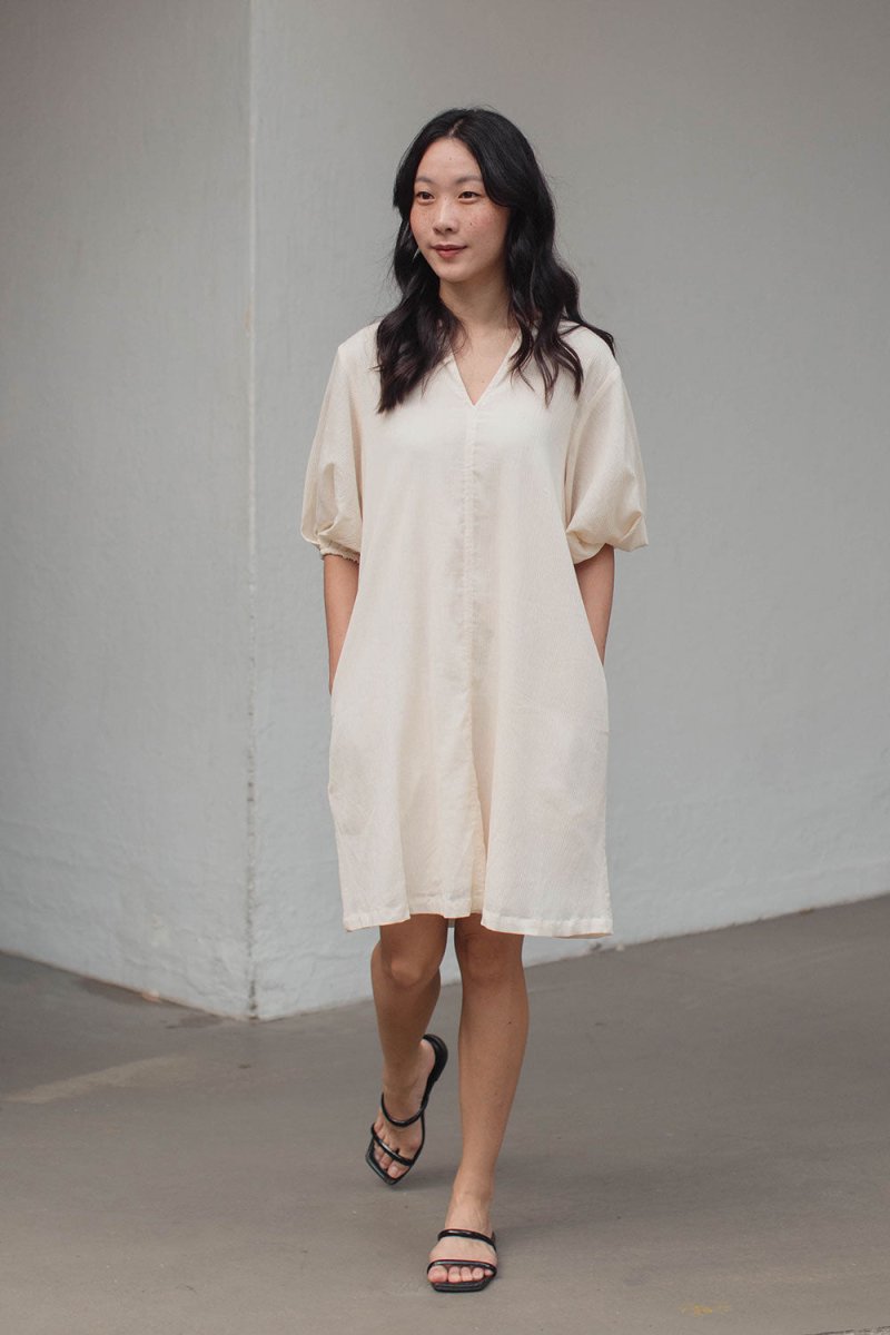 Modern Gypsy Trapeze Dress - Esse-Natural-XXS (MTO)-None/ Option 1