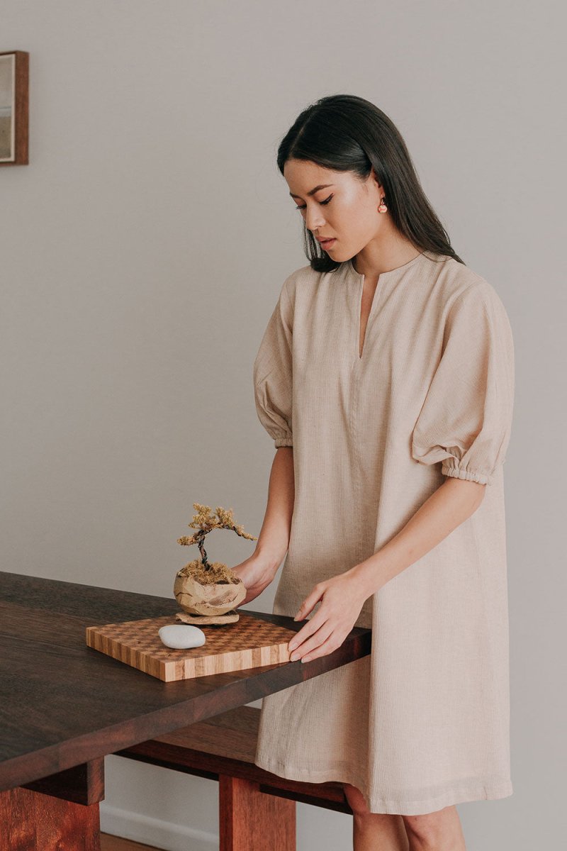 Modern Gypsy Trapeze Dress - Esse-Warm Clay-XXS (MTO)-None/ Option 1