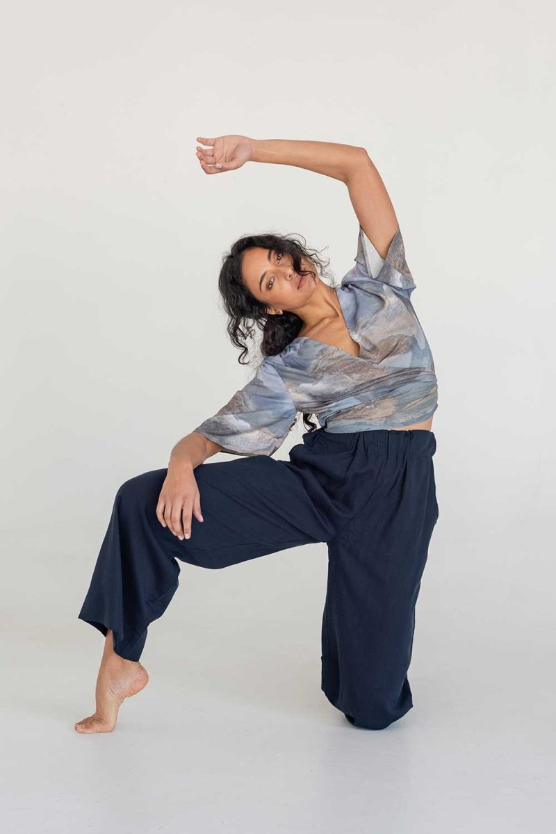 Multi-Way Wrap Top - Mountain Print - Esse-Print-XS-