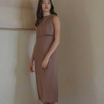 Open Back Dress - Esse-Mocha-XS-