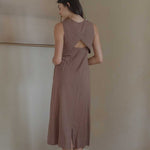 Open Back Dress - Esse-Mocha-XS-