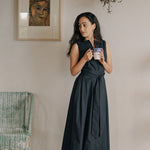 Organic Cotton Maxi Dress - Esse-Nautical Blue-XS-