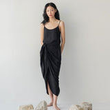Pareo Skirt - Esse-Black-XXS - XS (MTO)-None/ Option 1