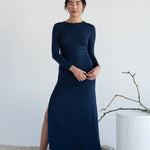 Sculptural Dress (Sample) - Esse - Nautical Blue - S -