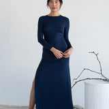 Sculptural Dress (Sample) - Esse - Nautical Blue - S -