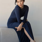 Sculptural Dress (Sample) - Esse - Nautical Blue - S -