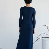 Sculptural Dress (Sample) - Esse - Nautical Blue - S -
