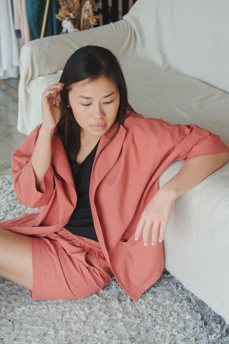 With Ease Shorts - Esse-Cherry Tomato-XS-