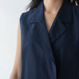Wrap Vest - Esse-Nautical Blue-XS-