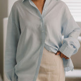 Cocoon Shirt 2.0 in Cerulean Blue